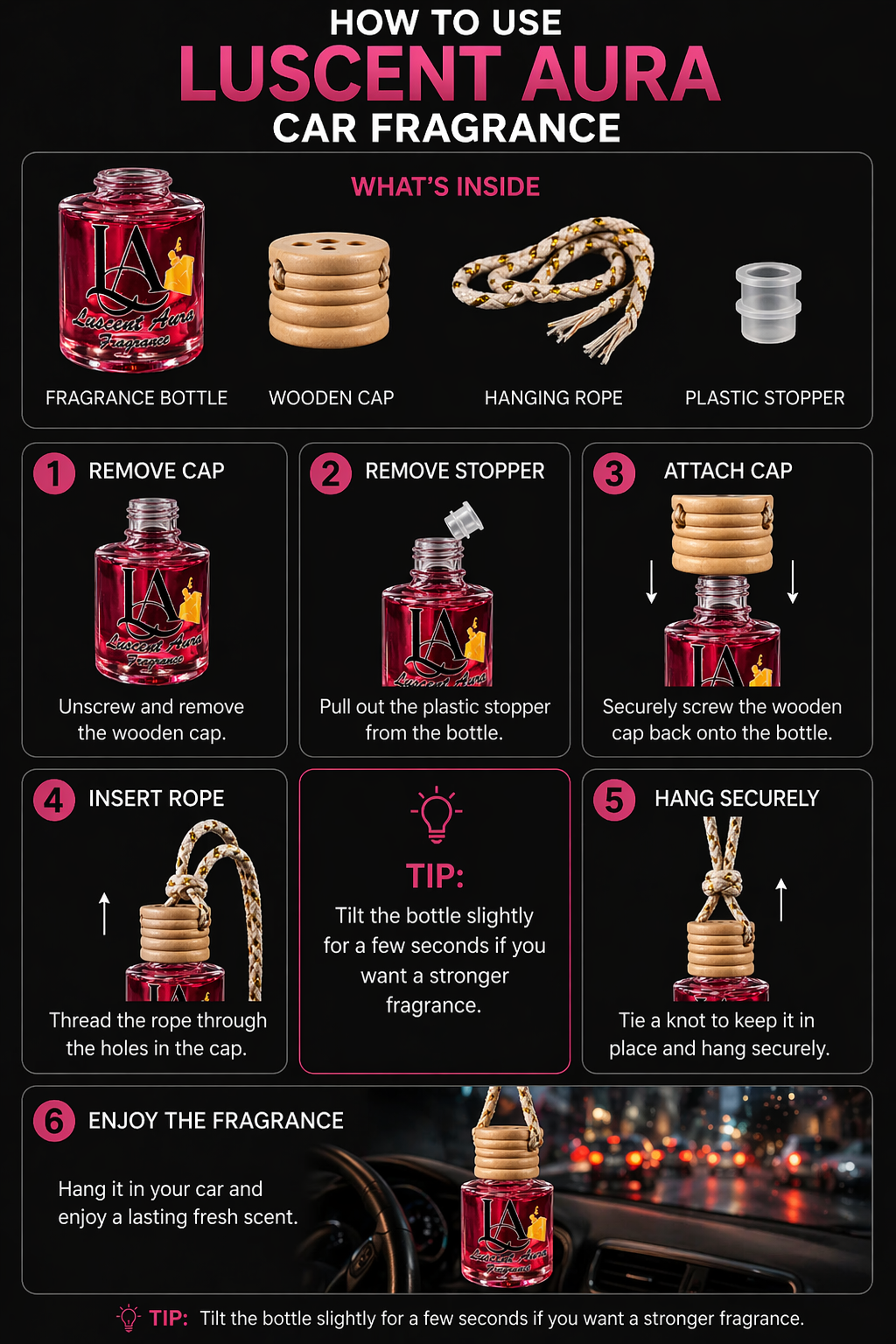 Cherry Blossom – Car Fragrance Luscent Aura Fragrance INC